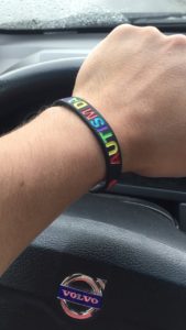 Браслет резиновый autism dad фото купить в минске